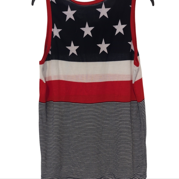AUTHENTIC CLASSIC PACIFIC SURF TANK TOP Stars and Stripes Size M Medium -484 - Picture 3 of 6